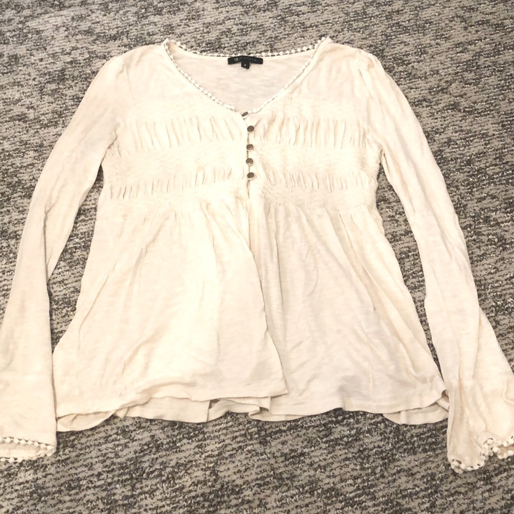 Cream flowing blouse